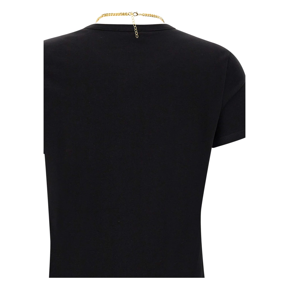 Elisabetta Franchi Zwarte T-shirts en Polos Black Dames