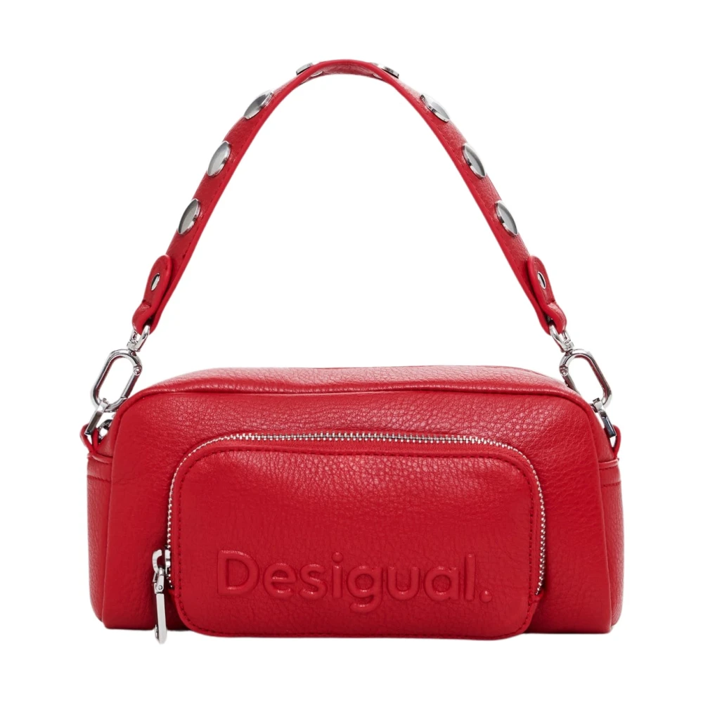 Desigual Rode Schoudertas met Ritssluiting Red Dames