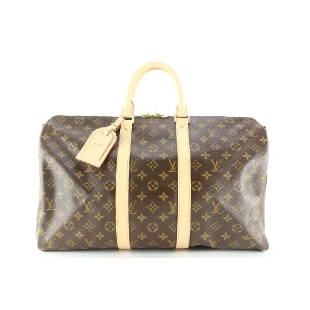 Louis Vuitton Vintage Förägda Canvas louis-vuitton-väskor Brown, Unisex