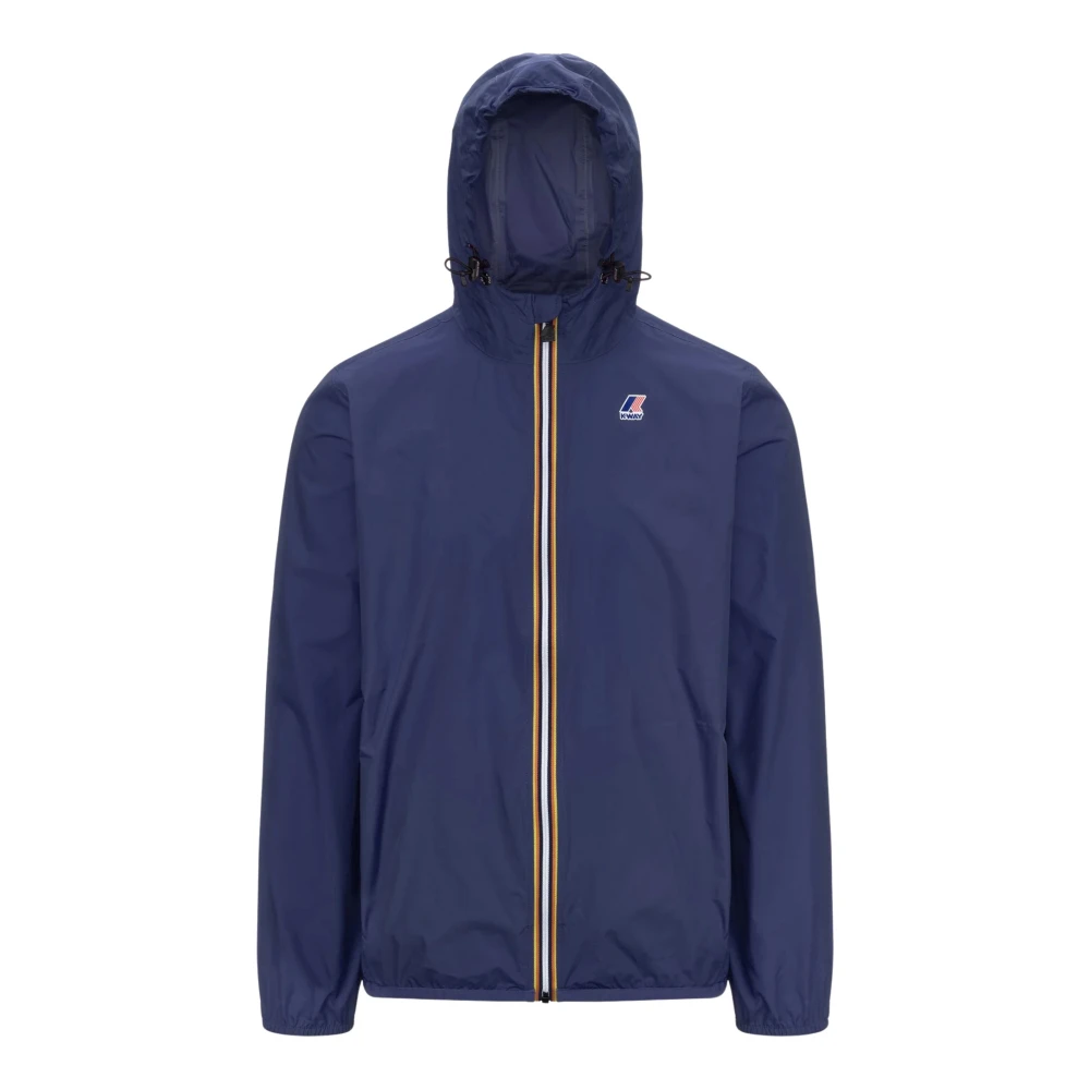 K-Way Le Vrai 4.0 Claude Jacket - Unisex - Rain Jackets - Blue - S - Jackets
