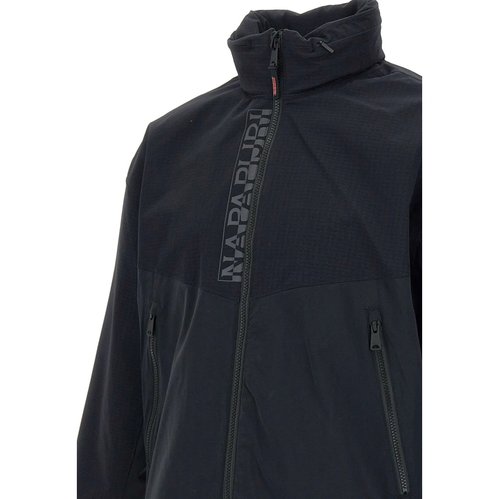 Napapijri Zwarte Herenjas Waterdicht Ademend Regular Fit Black Heren
