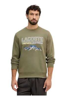 Sweatshirt med broderat motiv i fleece
