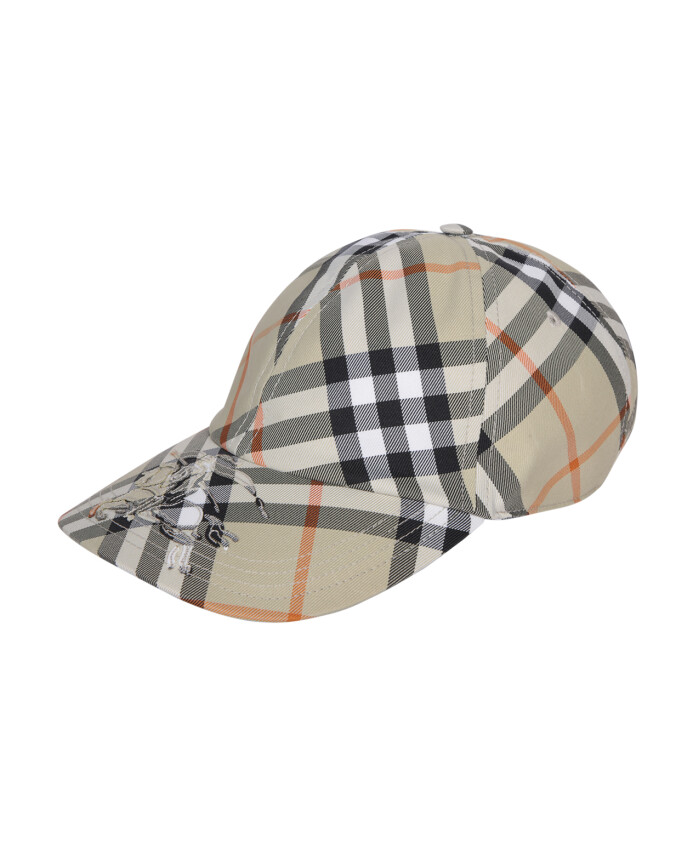 equestrian-knight-applique-checked-baseball-cap