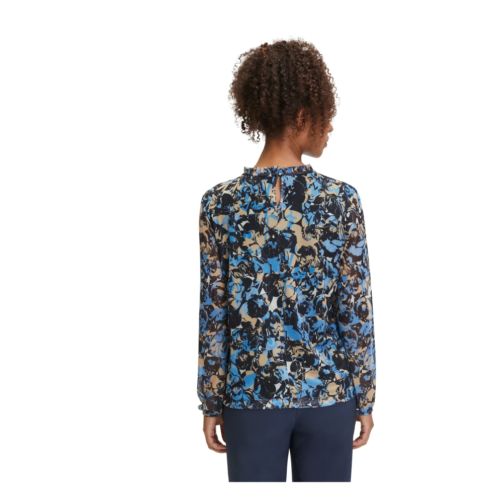 Betty & Co Bloes met gerimpelde halslijn Multicolor Dames