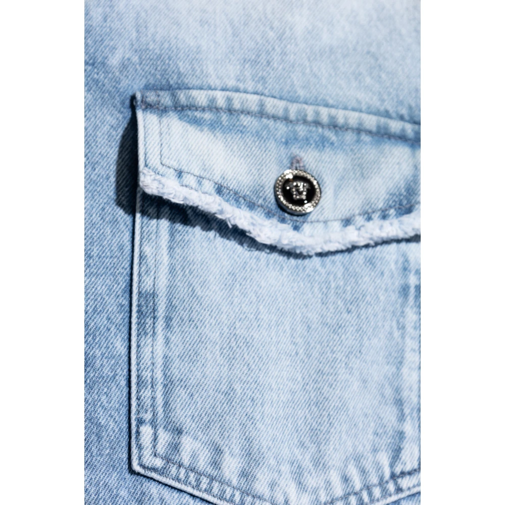 Versace Denim overhemd Blue Heren