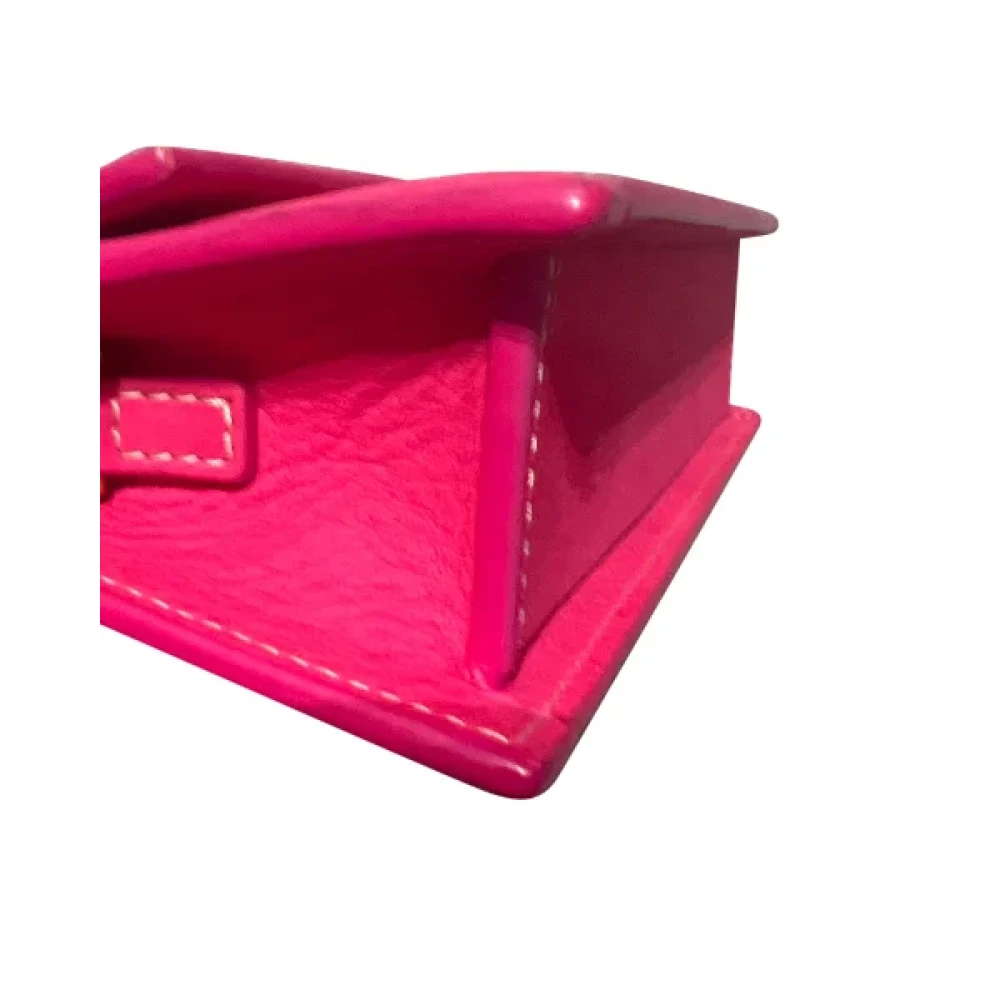 Jacquemus Pre-owned Leather handbags Pink Dames