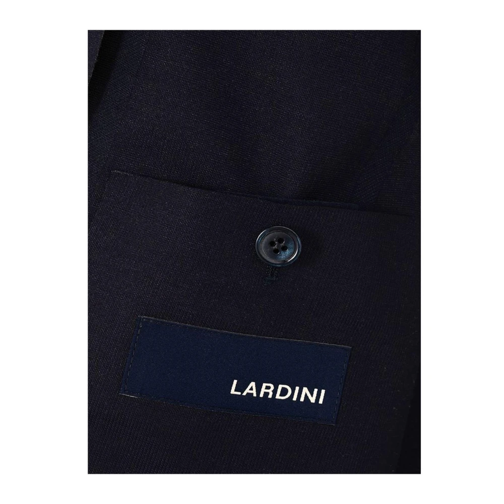 Lardini Blauwe Katoenen Jas met Italiaanse Stijl Blue Heren