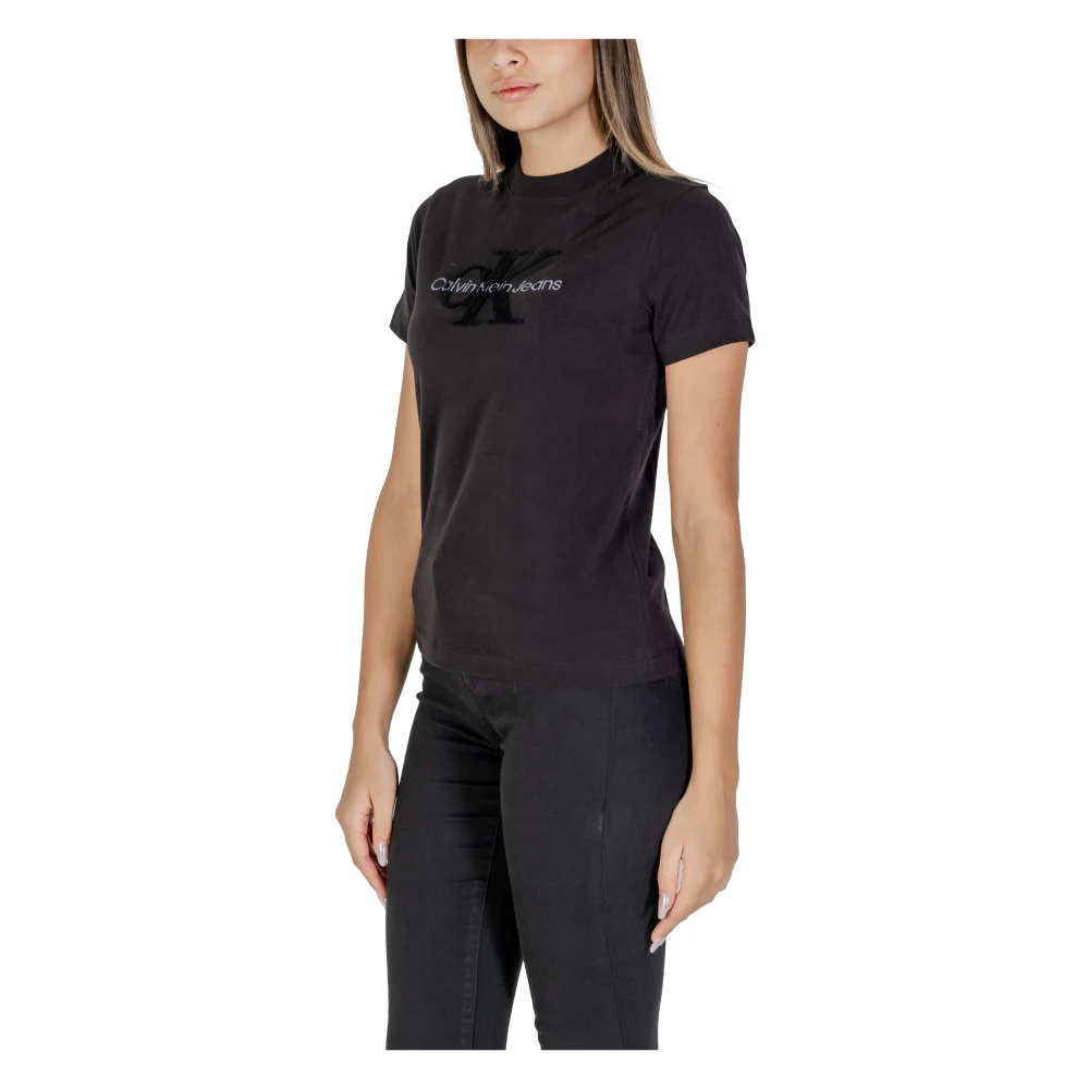 Calvin Klein Jeans Herfst Winter Dames T-shirts Collectie Black Dames