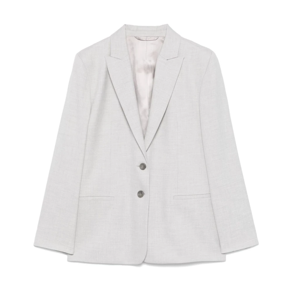 Calvin Klein Grijze Blazer met Mélange Effect Gray Dames