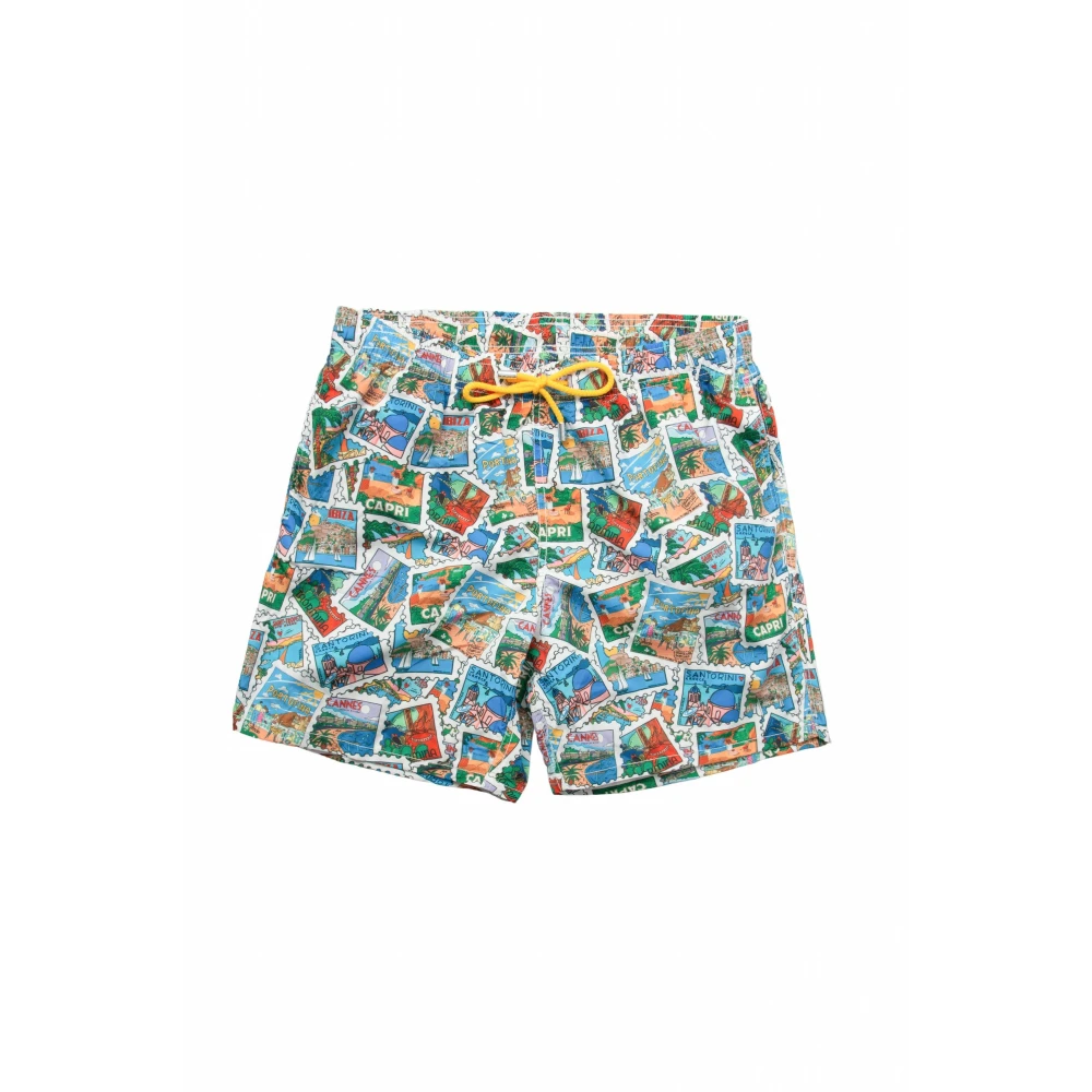 MC2 Saint Barth Postcard Mix Swimshorts Multicolor Heren