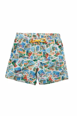 Postcard Mix Swimshorts