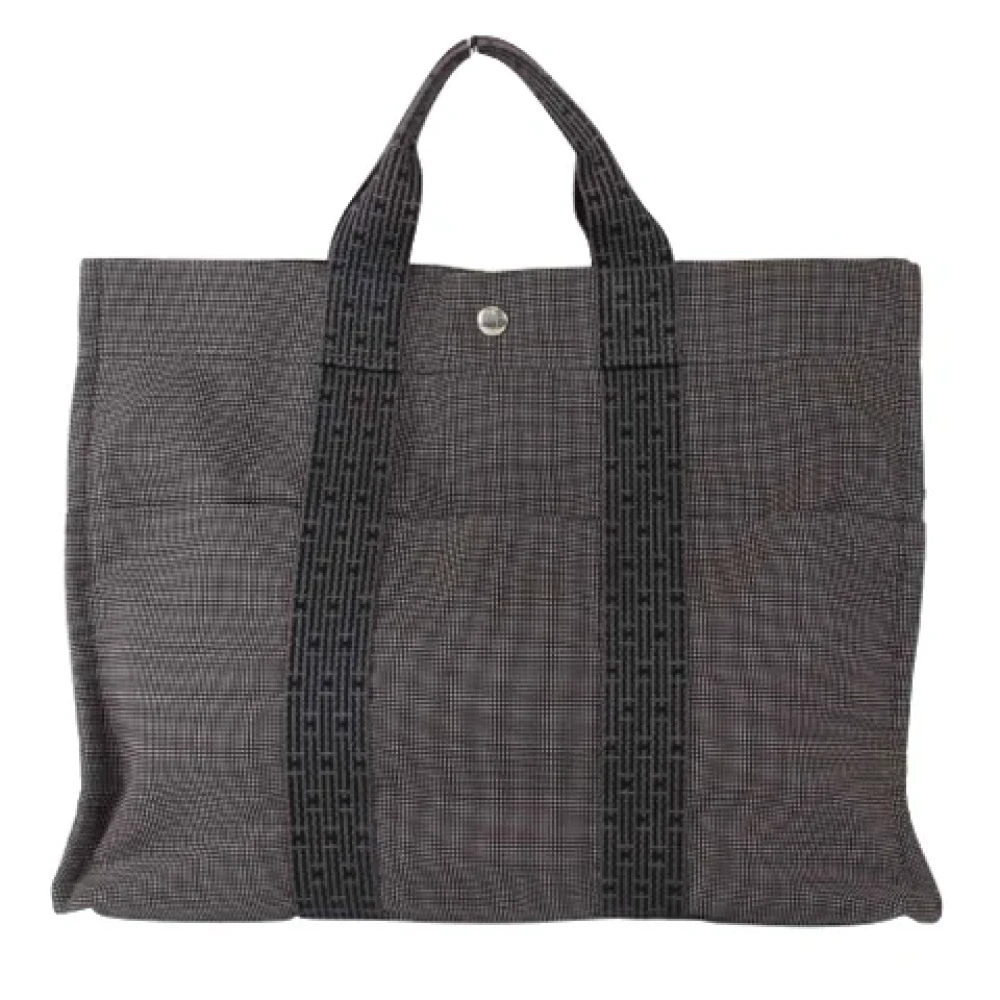 Hermès Vintage Pre-owned Canvas totes Black Dames