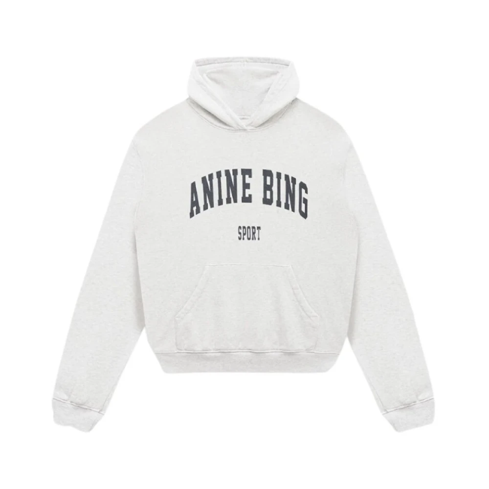 Anine Bing Grijze Harvey Hoodie Sweatshirt Vrouwen Gray Dames