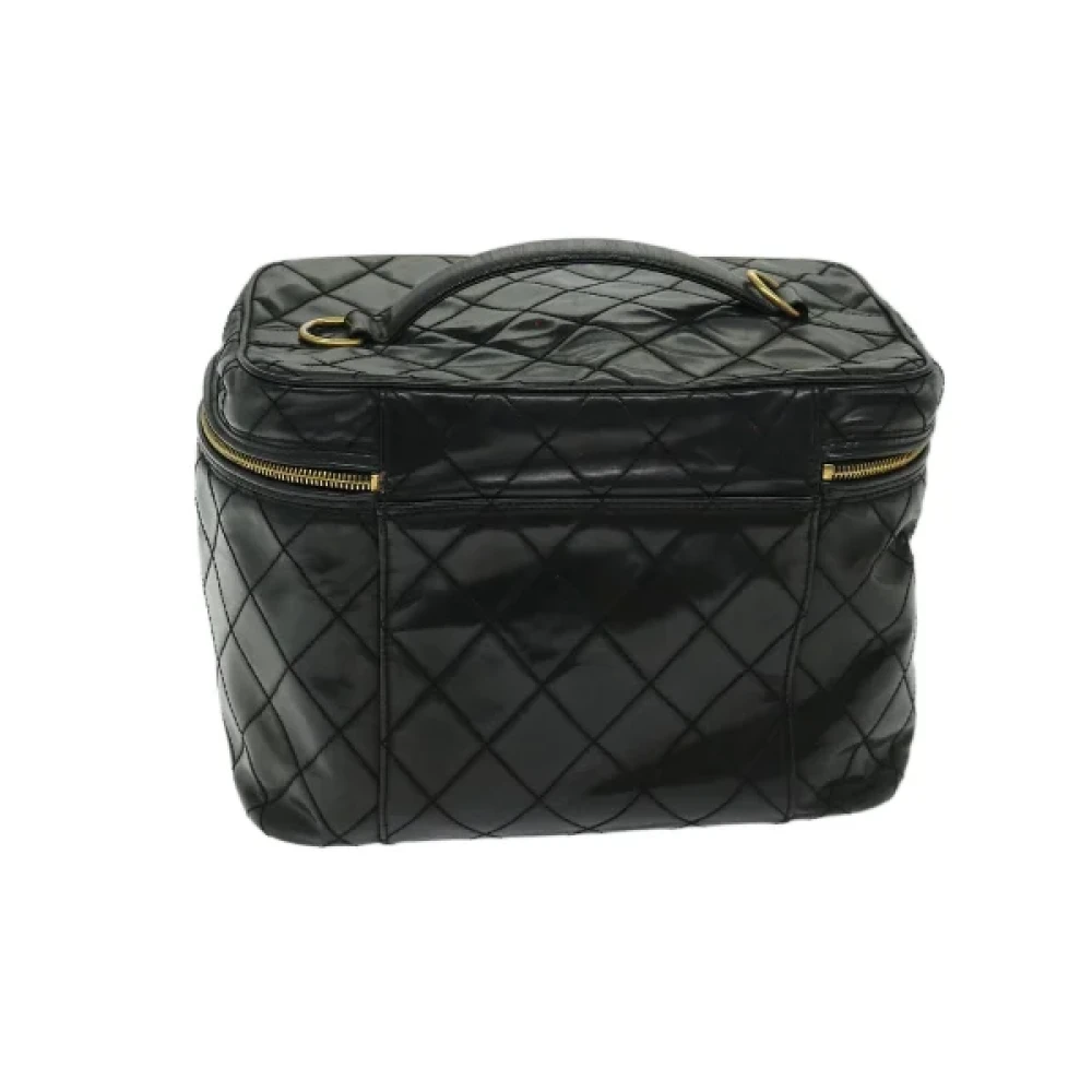 Chanel Vintage Pre-owned Leather home-office Black Dames