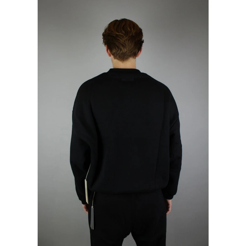 Fear Of God Fleece Crewneck Black Heren