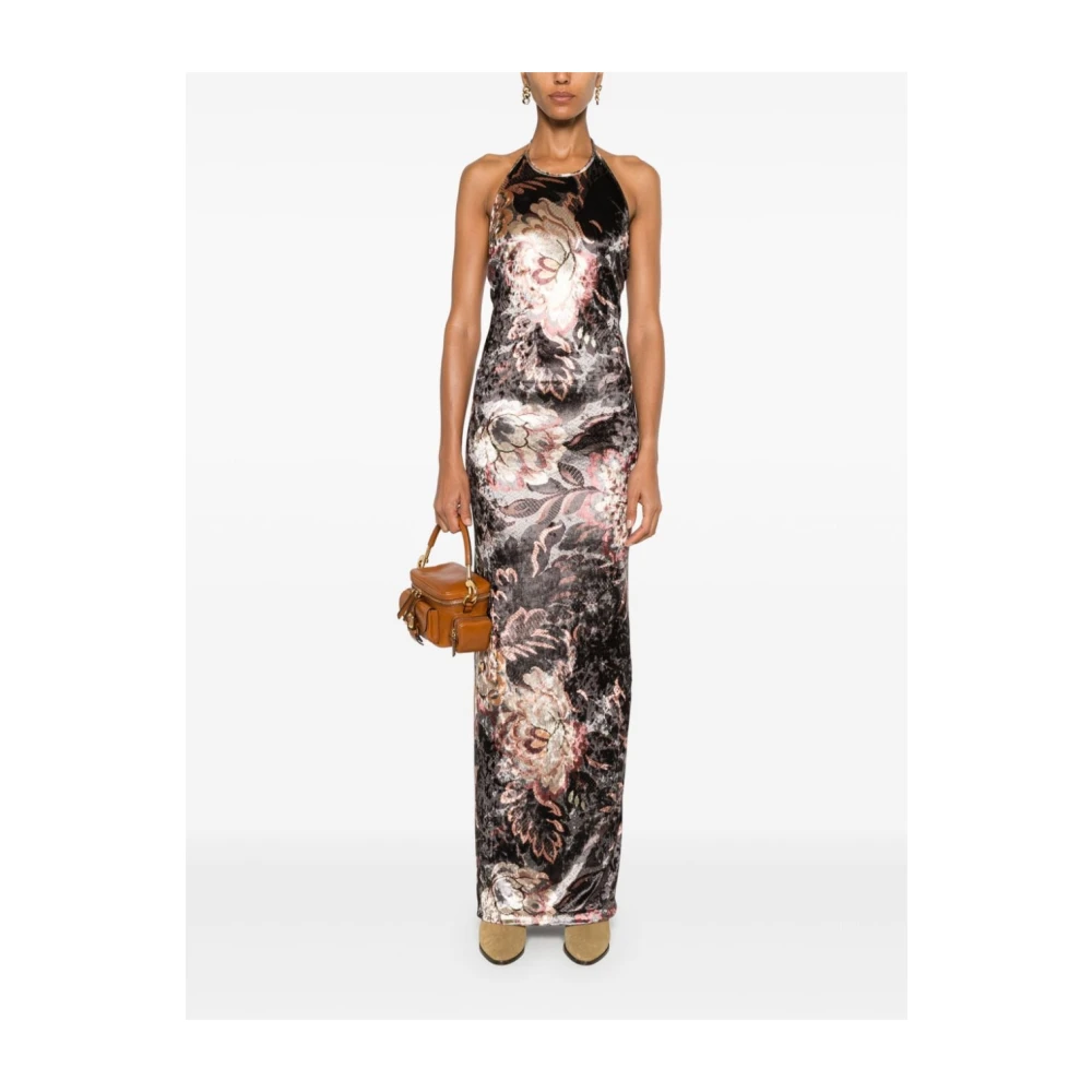 ETRO Bloemenprint Halternek Jurk Multicolor Dames