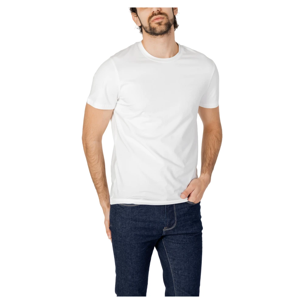 Peuterey Heren T-Shirt Lente Zomer Collectie White Heren