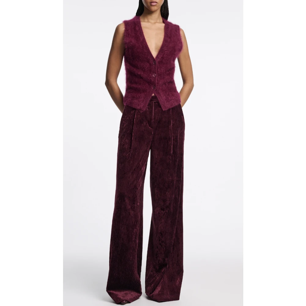 dorothee schumacher Moderne Structuur Wijde Pijp Broek Red Dames
