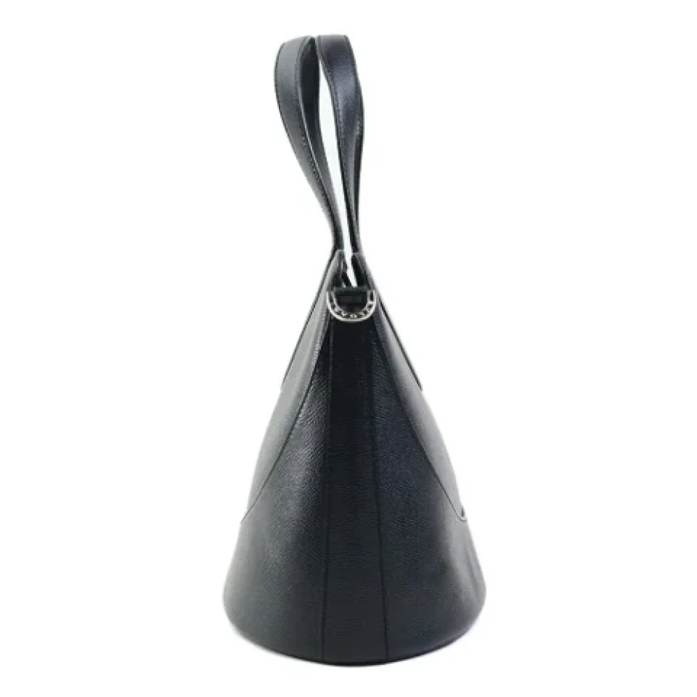 Bvlgari Vintage Pre-owned Leather handbags Black Dames