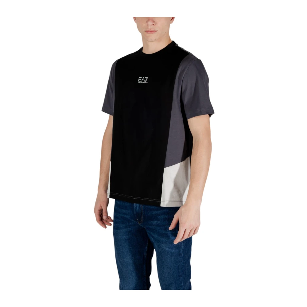 Emporio Armani EA7 Multicolor katoenen T-shirt met korte mouwen Multicolor Heren