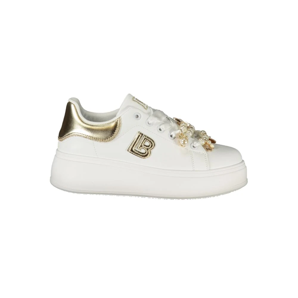 Laura Biagiotti Women's White Sneakers, 5 Uk, Polyester Sneaker