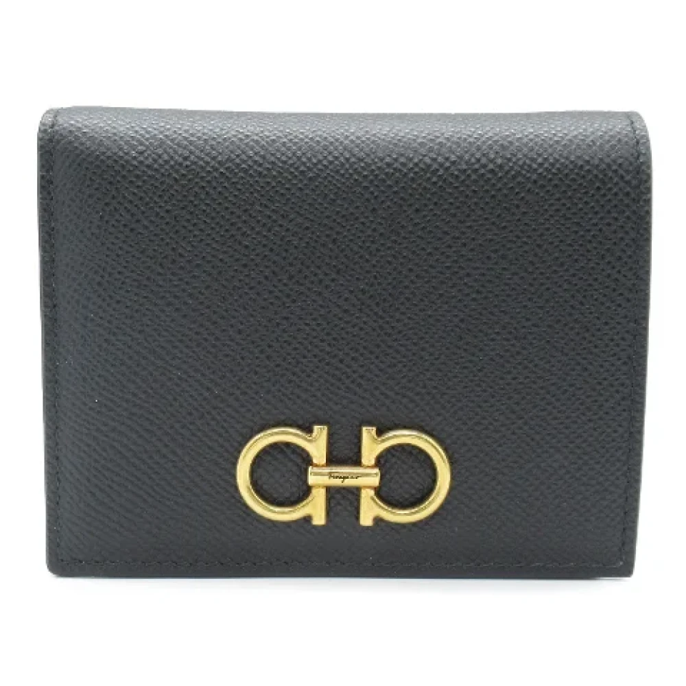 Salvatore Ferragamo Pre-owned Leather wallets Black Dames