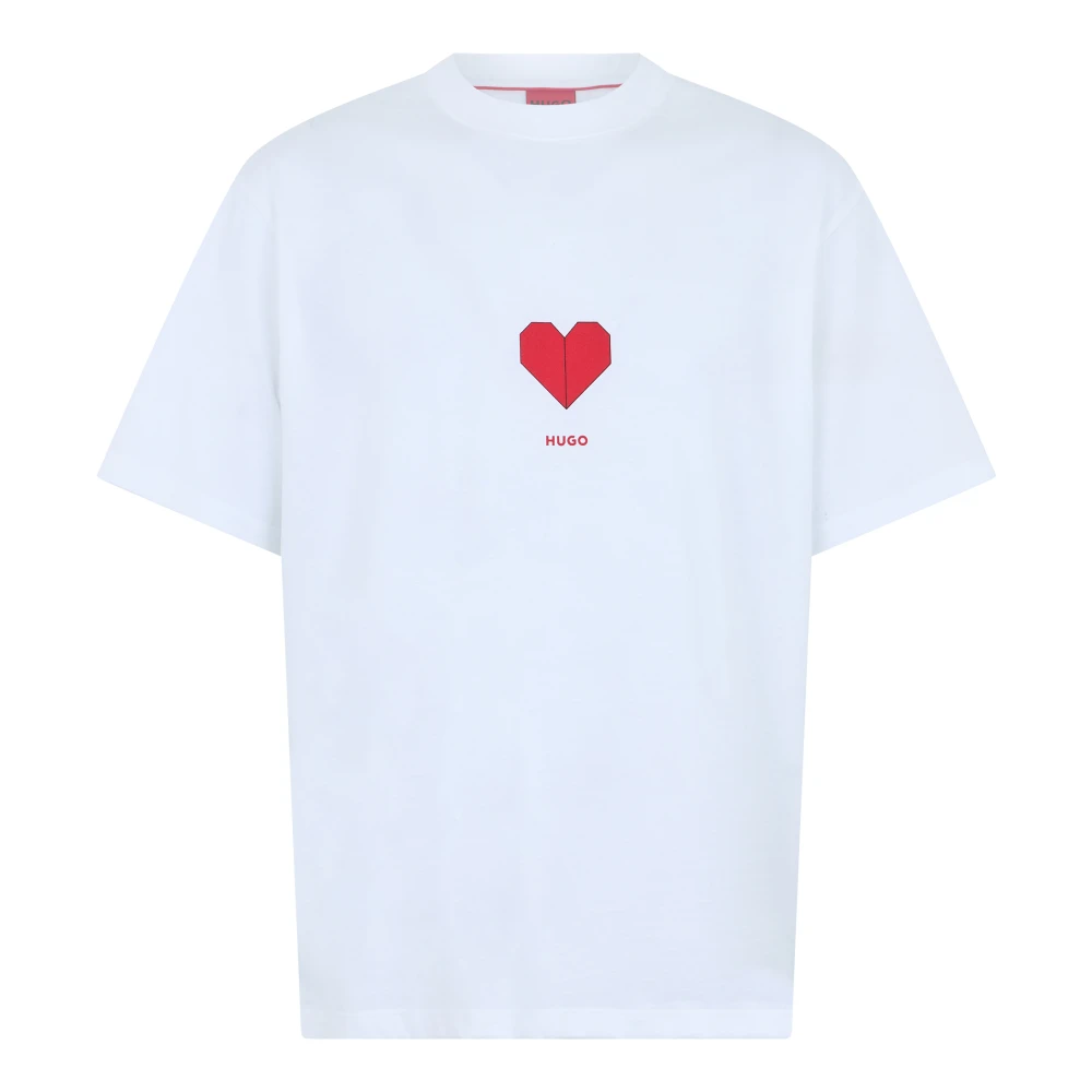 Hugo Men's White T-Shirts, Xs, Dalentin T-Shirt