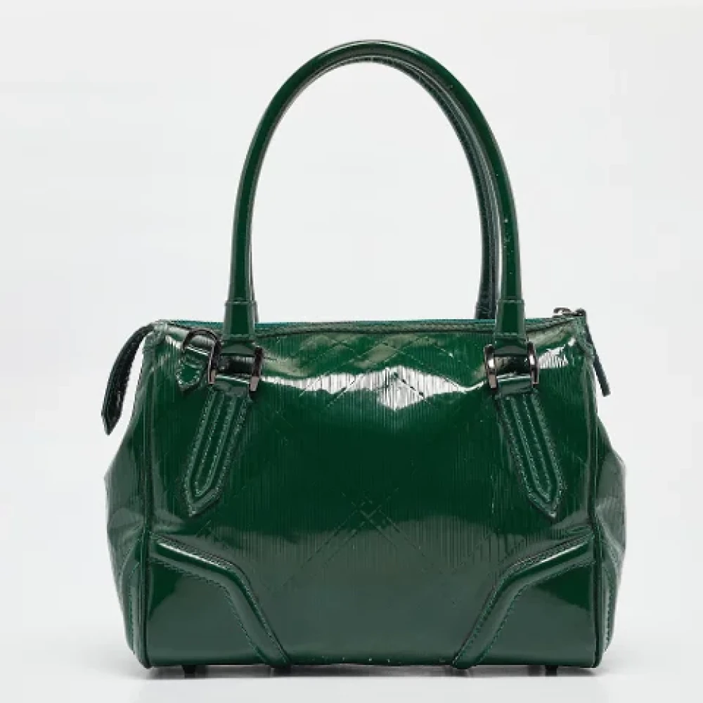 Burberry Vintage Pre-owned Fabric handbags Green Dames