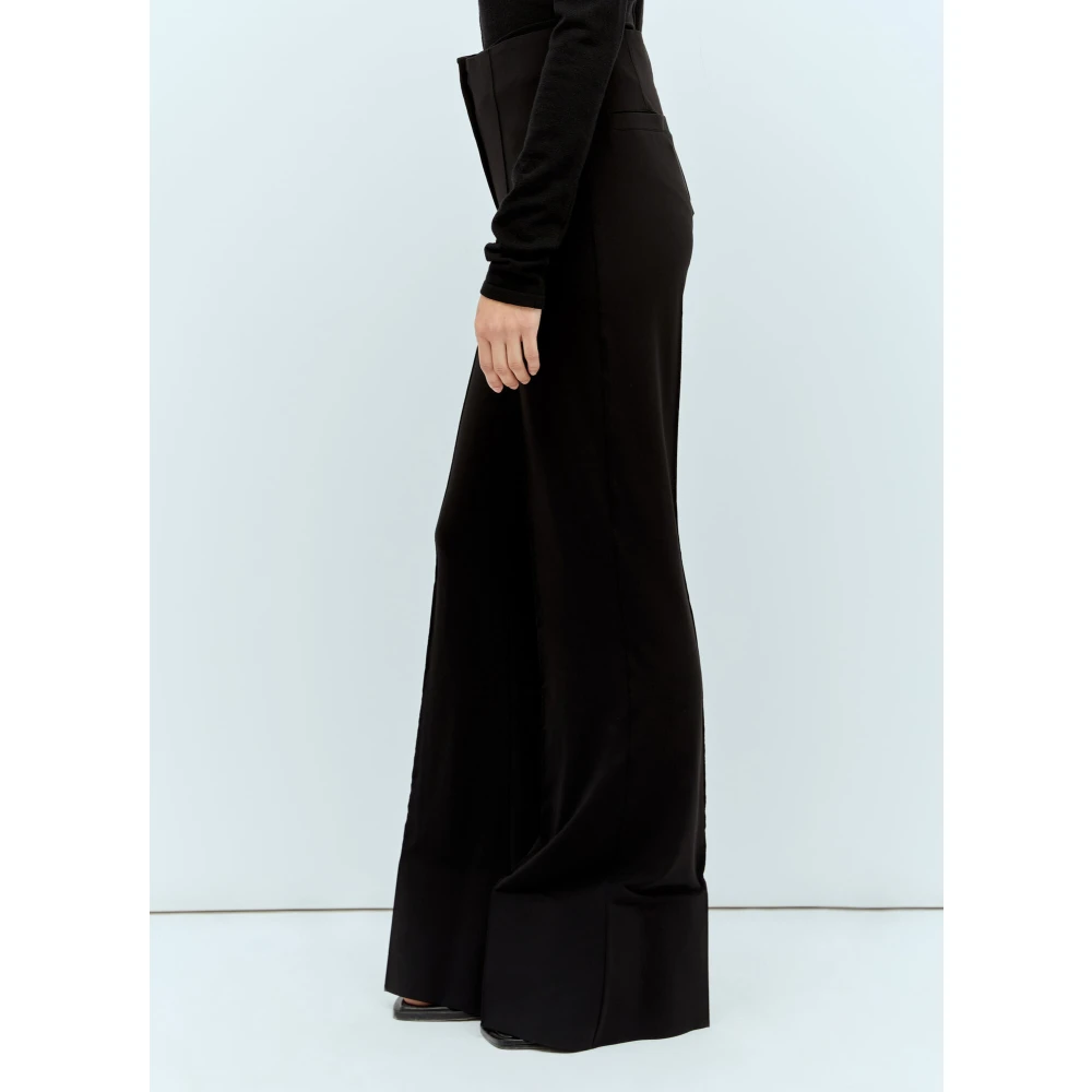 Jacquemus Flared Apollo Broek Black Dames