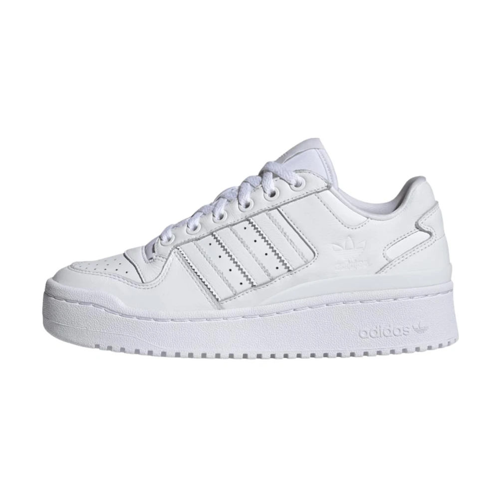 Adidas Women's White Forum Bold Stripes Shoes - Skateboarding - 11 Uk - Sport