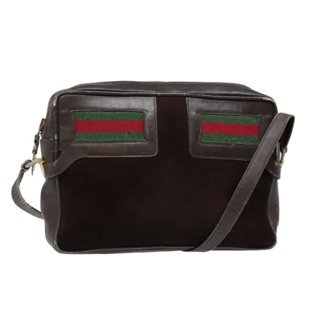 Gucci Vintage Pre-owned Suede gucci-bags Brown Dames