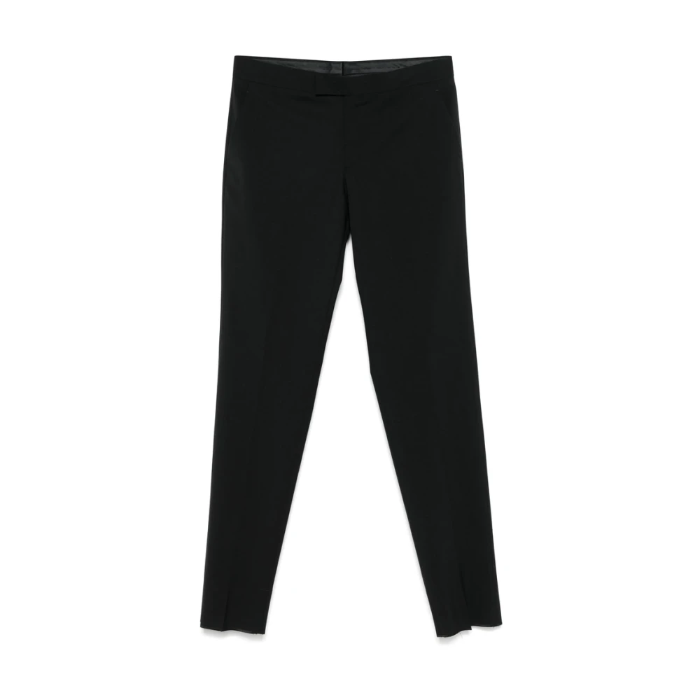Lardini Zwarte broek met knopen en zakken Black Heren