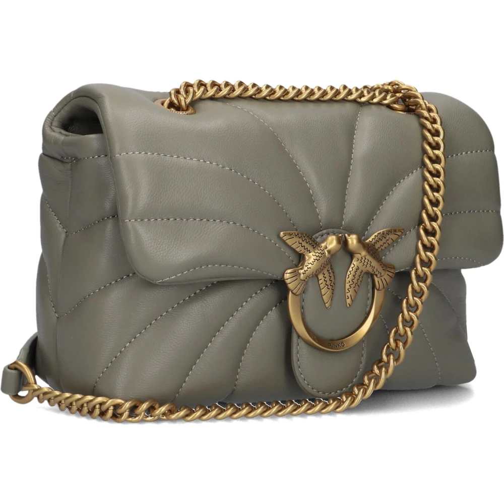 pinko Groene Love Puff Mini Schoudertas Gray Dames