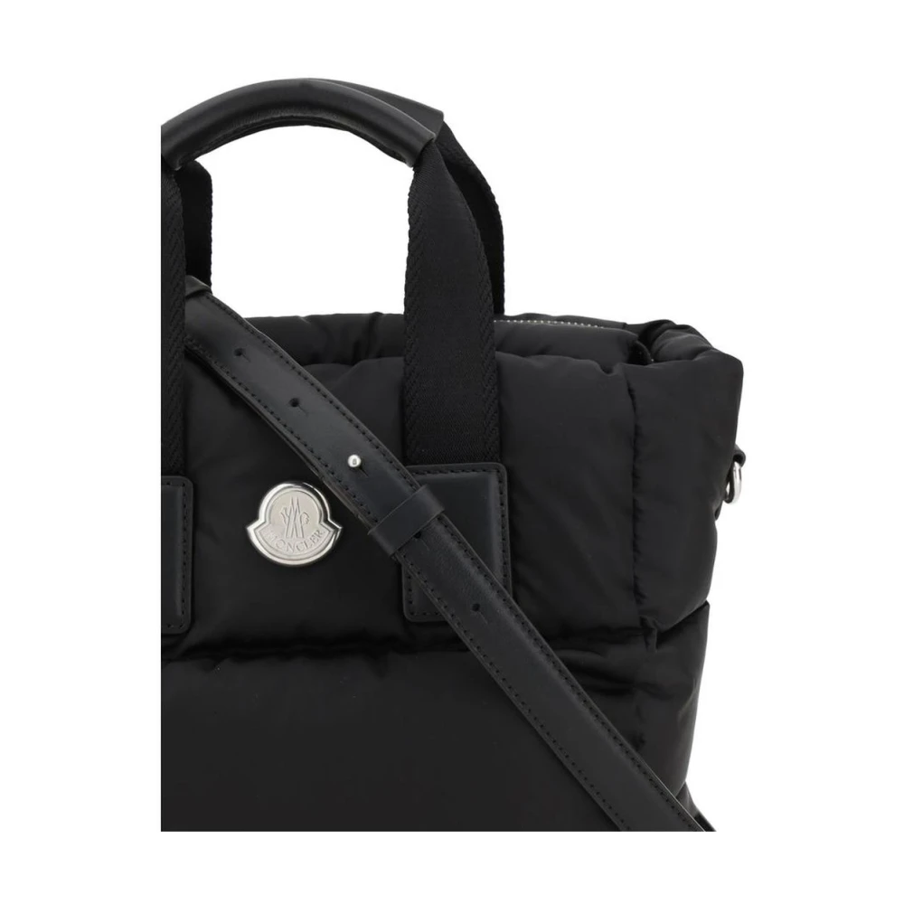 Moncler Gewatteerde Mini Schoudertas met Verstelbare Band Black Dames