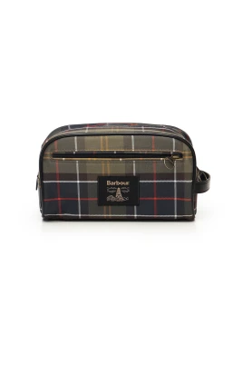 Grön Tartan Toalettväska