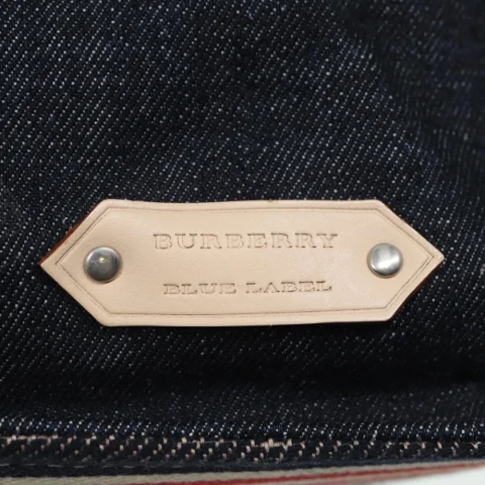 Burberry Vintage Pre-owned Canvas handbags Blue Dames