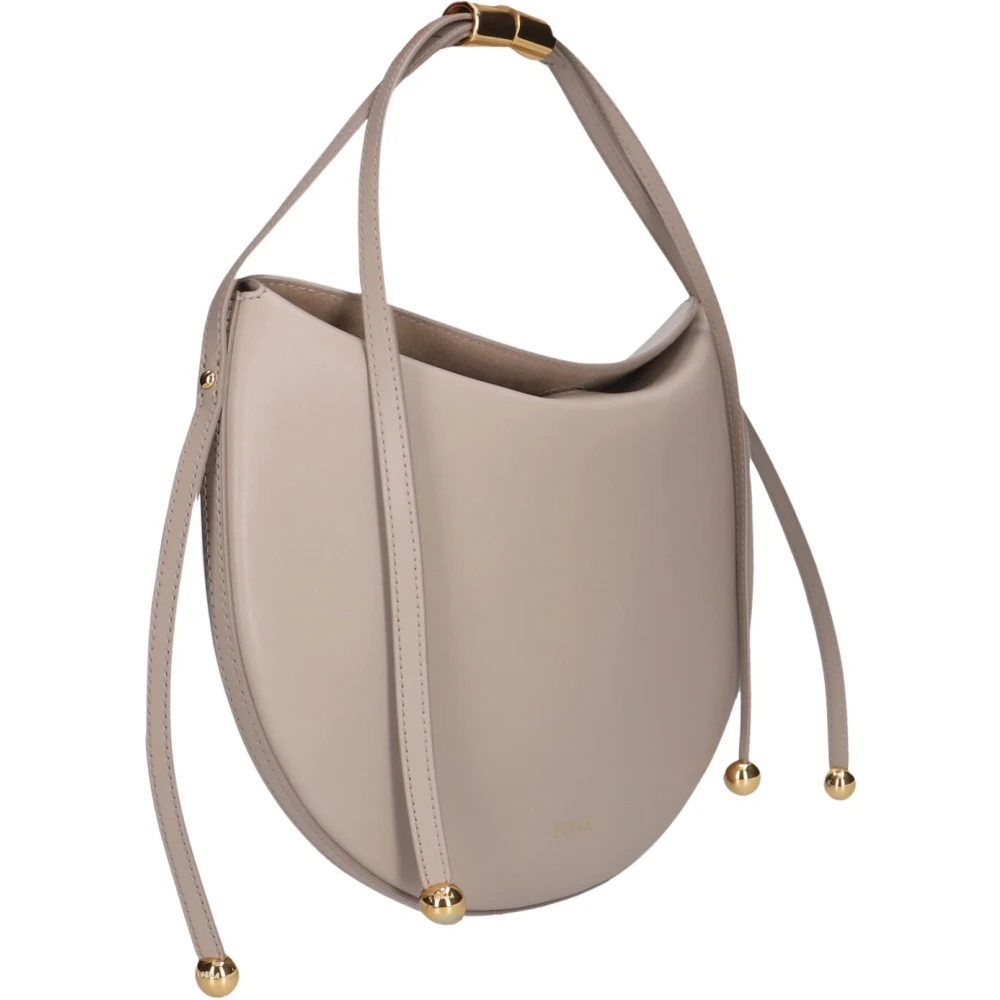 Furla Vrouw Beige Tassen Dames, One Size, Moonstone M Schoudertas