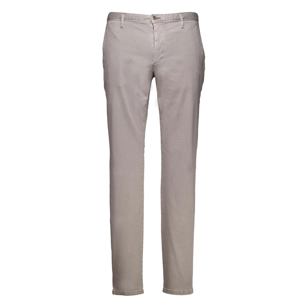 Alberto Men's Gray Chinos, W36 L34, Grey Trousers
