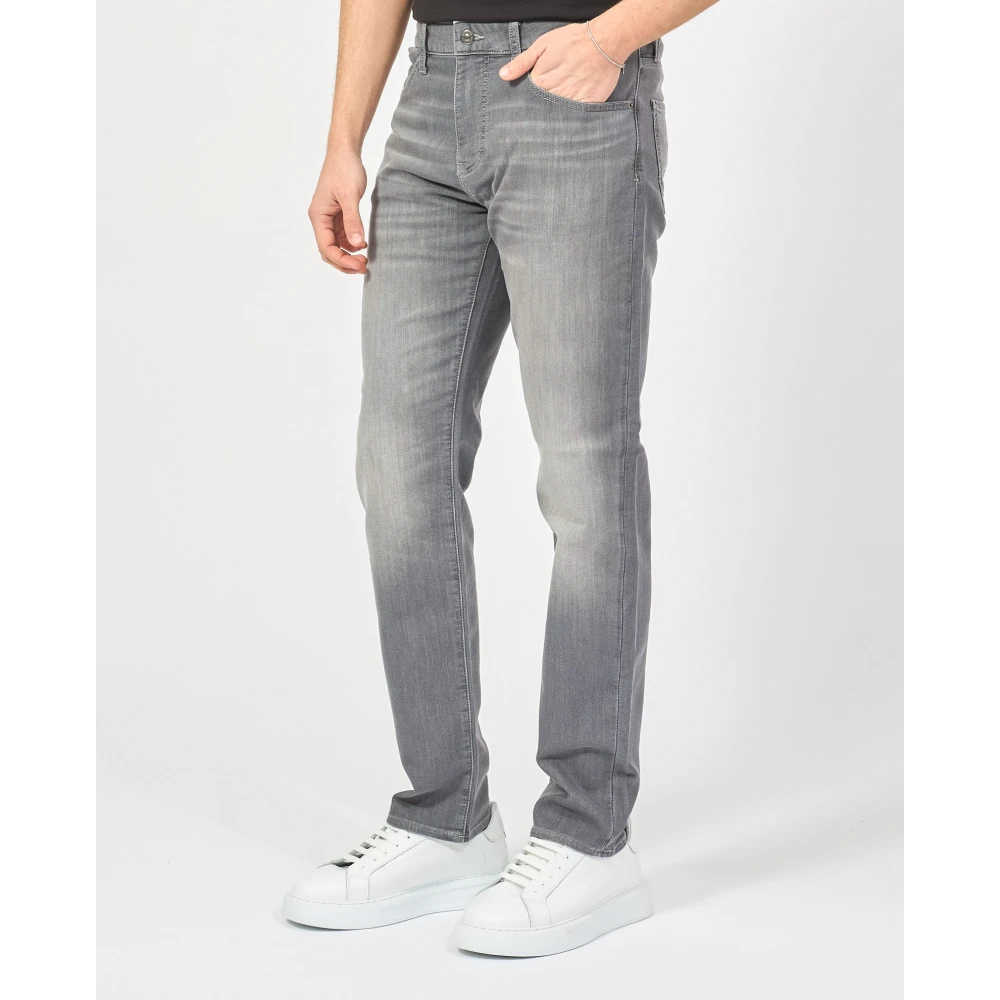 Armani Exchange Grijze 5-pocket regular fit jeans Gray Heren
