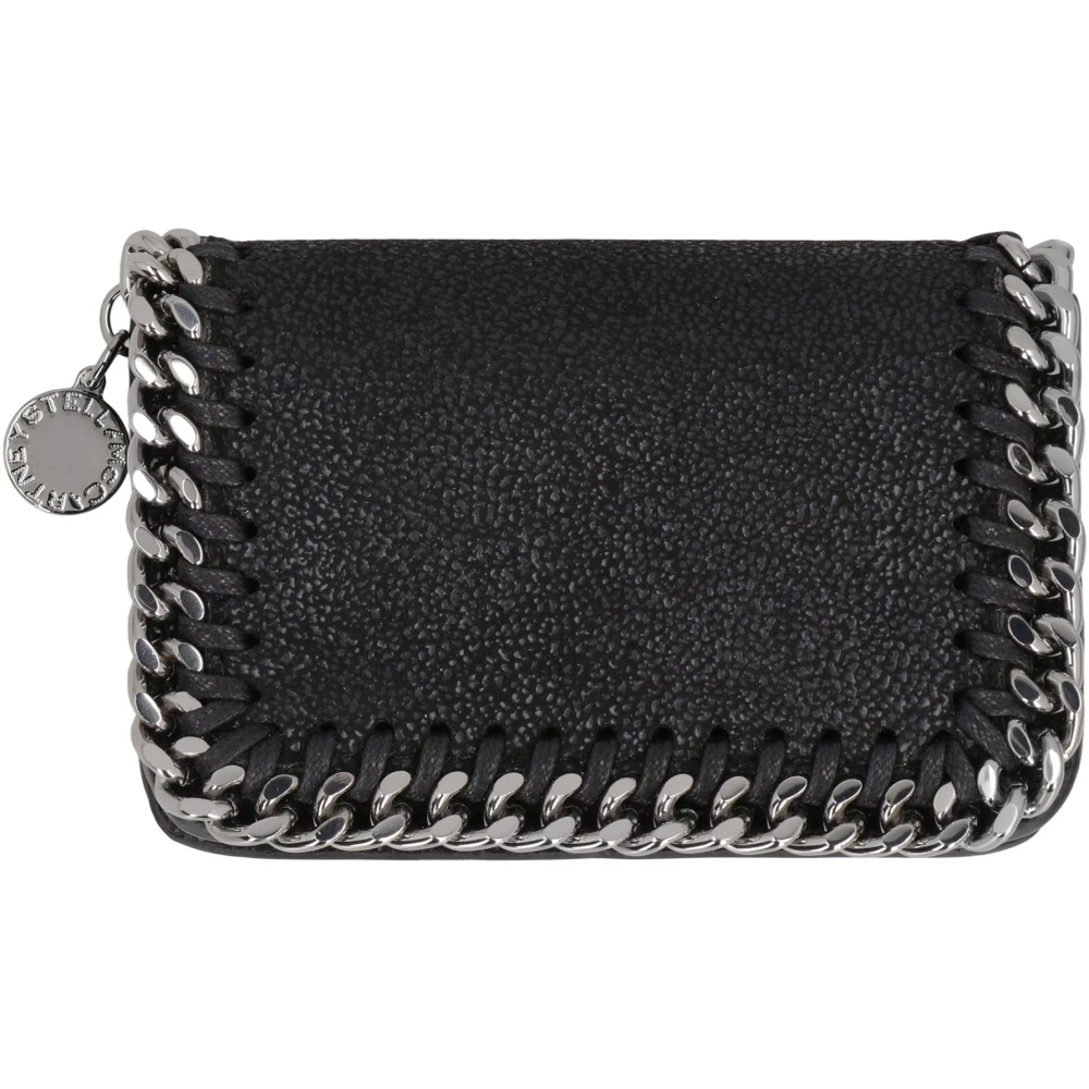 Stella Mccartney Women's Black Wallets & Cardholders, One Size, Falabella Tri-Fold Wallet