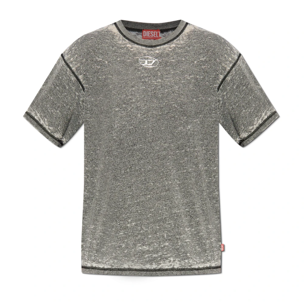 Diesel - Tops > T-Shirts - Gray - Diesel - Modalova