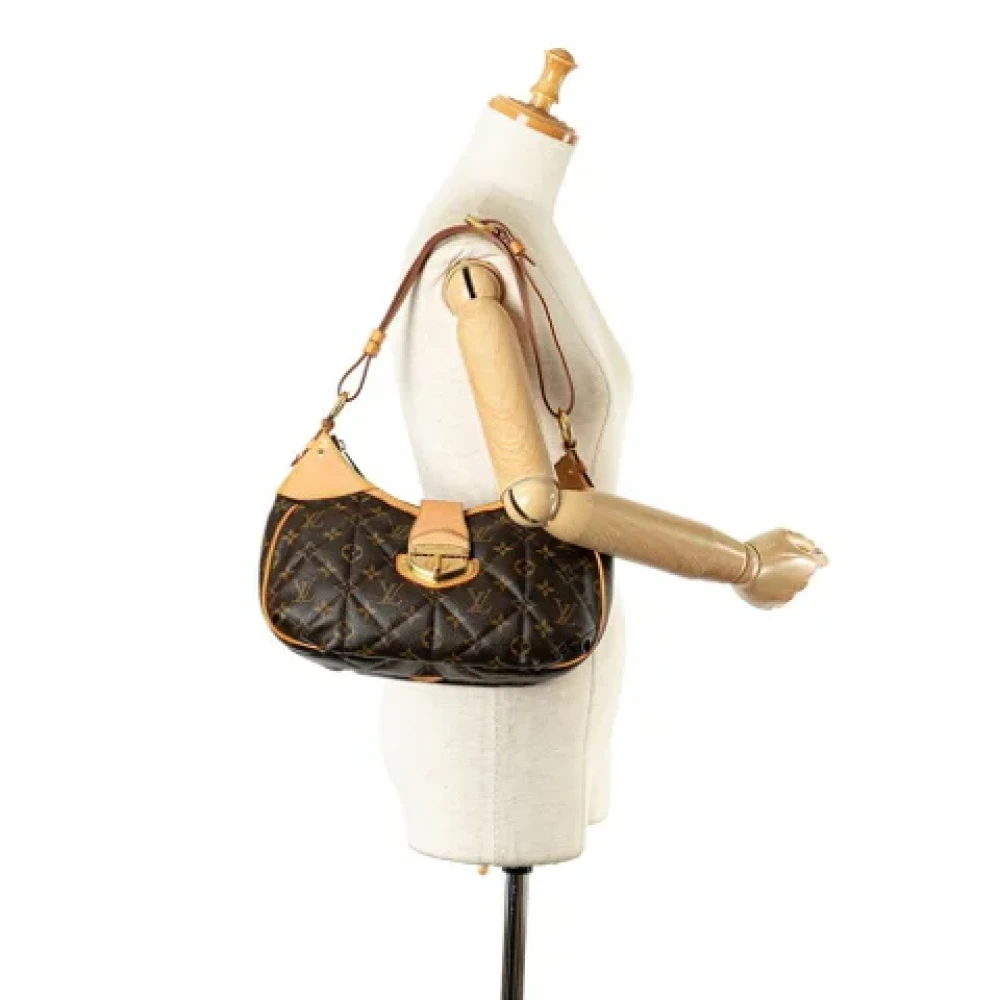 Louis Vuitton Vintage Pre-owned Plastic handbags Brown Dames
