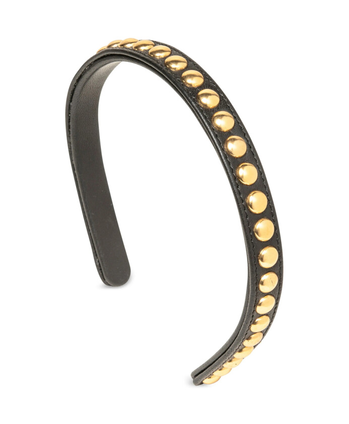 zwart-lamsvacht-goudkleurige-stud-haaraccessoire