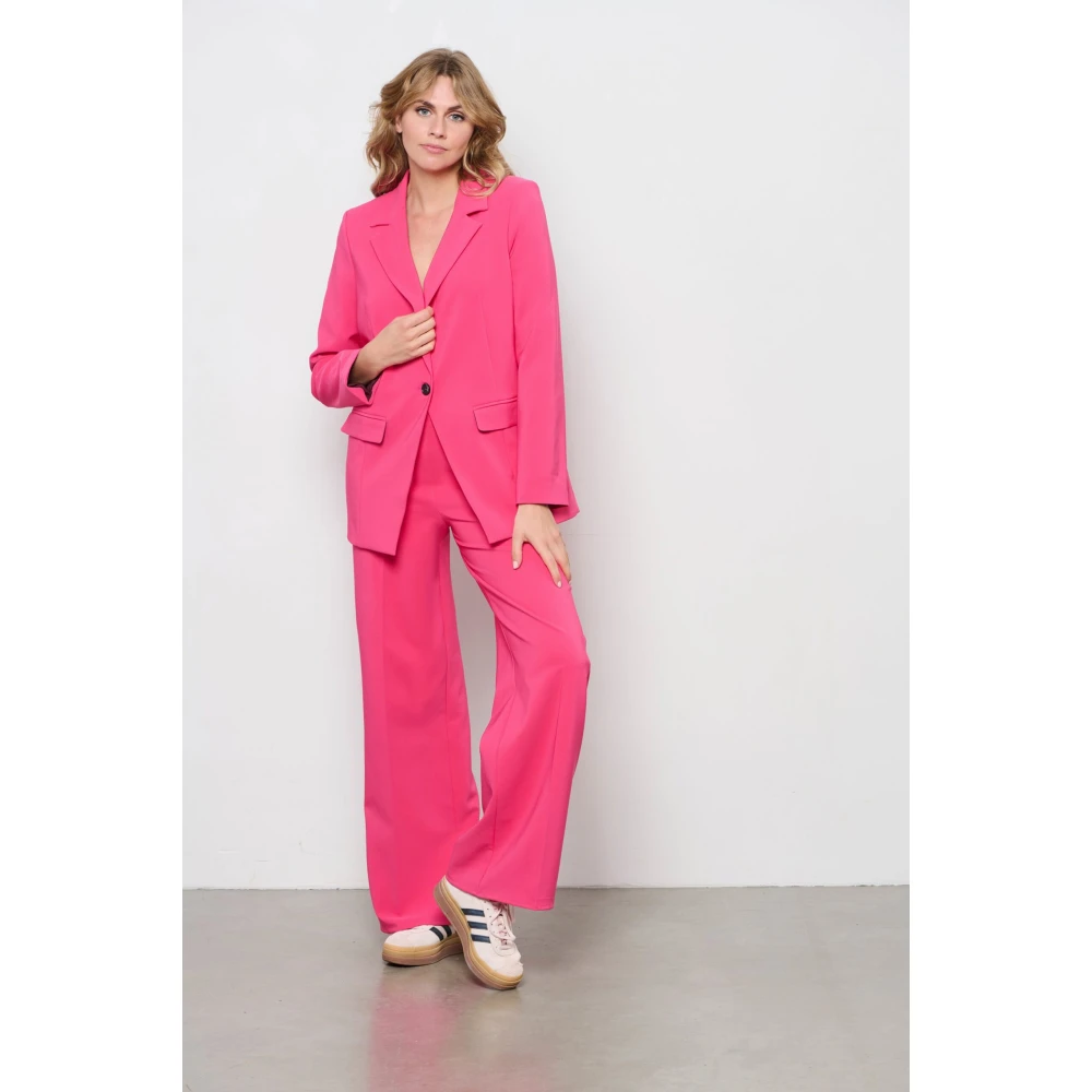 &Co Woman Blazer Bruin Pink Dames