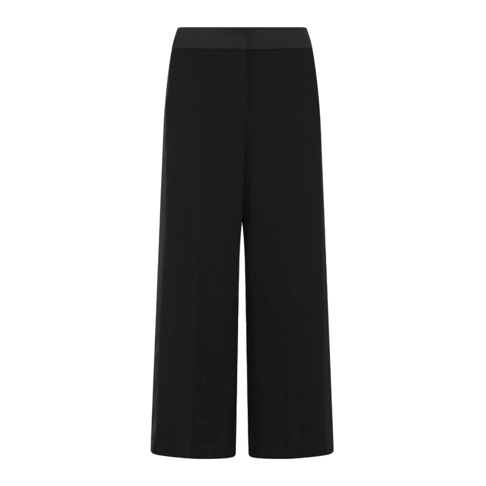 Emme Di Marella Femme Noir Pantalons, Taille: 40 Fr Grace Wide Pantalons