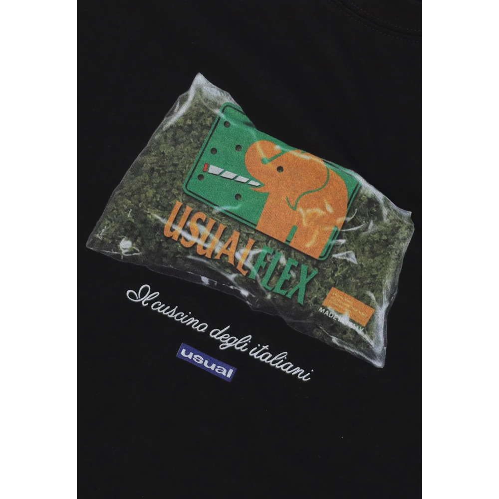 Usual Flex Tee Heren Shirt Black Heren