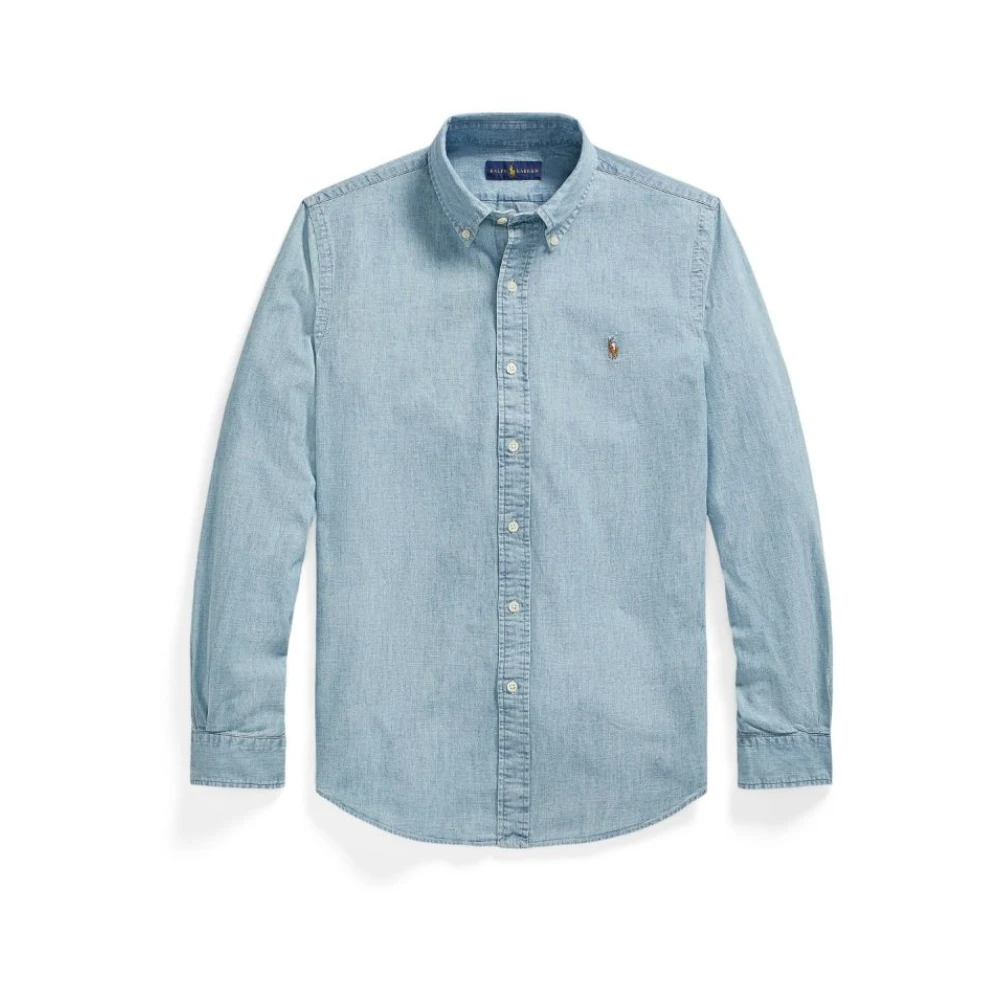 Custom Fit Chambray Skjorte - Lyseblå