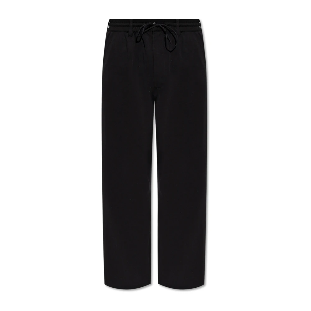 Y-3 Gestreepte Track Pants met Achterlogo Black Heren