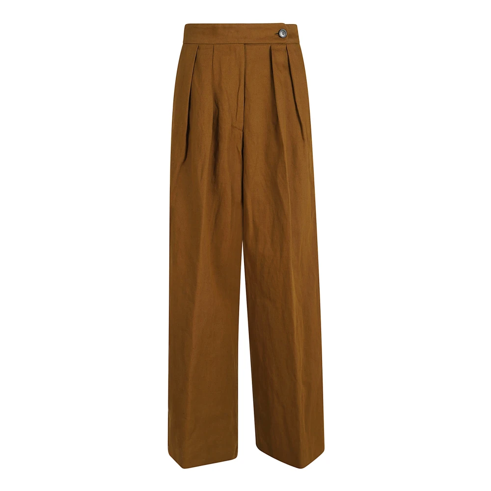 Dries Van Noten Bruine Broek Nude & Neutrals Brown Dames