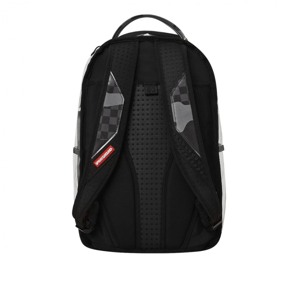 Sprayground Clear Grey Check Rugzak Black Unisex